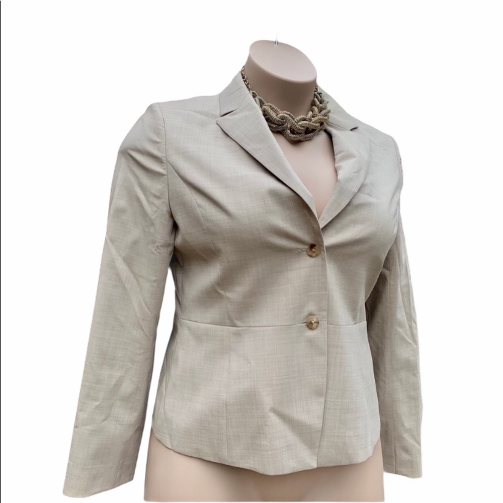 Brooks Brothers Stellita Fit Tan Wool Blazer